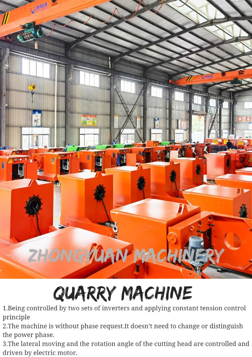 Diamond Wire Saw Quarry Machine for Stone Cutting 70kw Granite Cutting